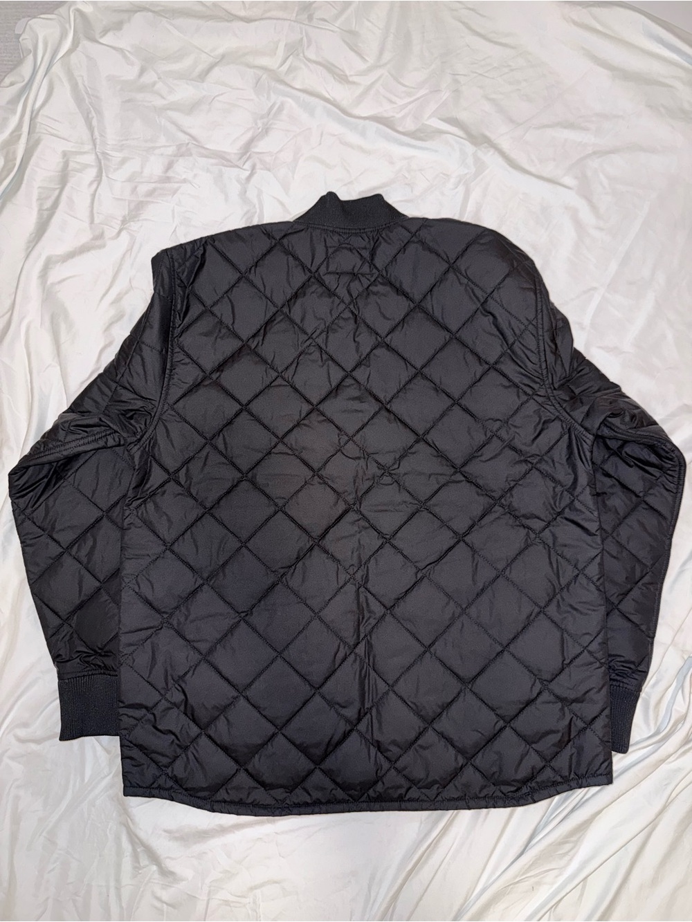Carhartt WIP Myton Liner Quilted Diamond Bomber Jacket - Black - Picture 3 of 4